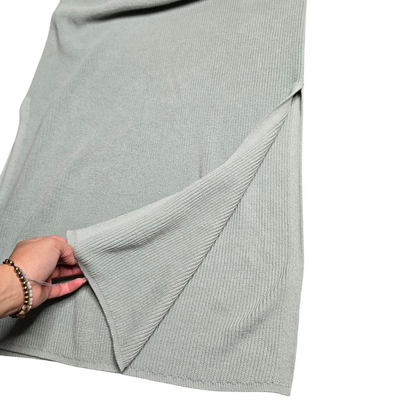 Talbots Haven Well Within Organic Cotton Rib Knit Johnny Collar Dress Size: M - Picture 4 of 5